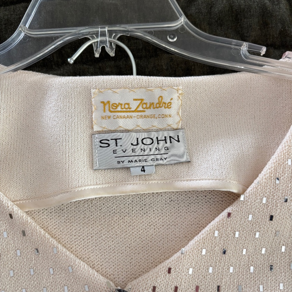 St John knit skirt and top